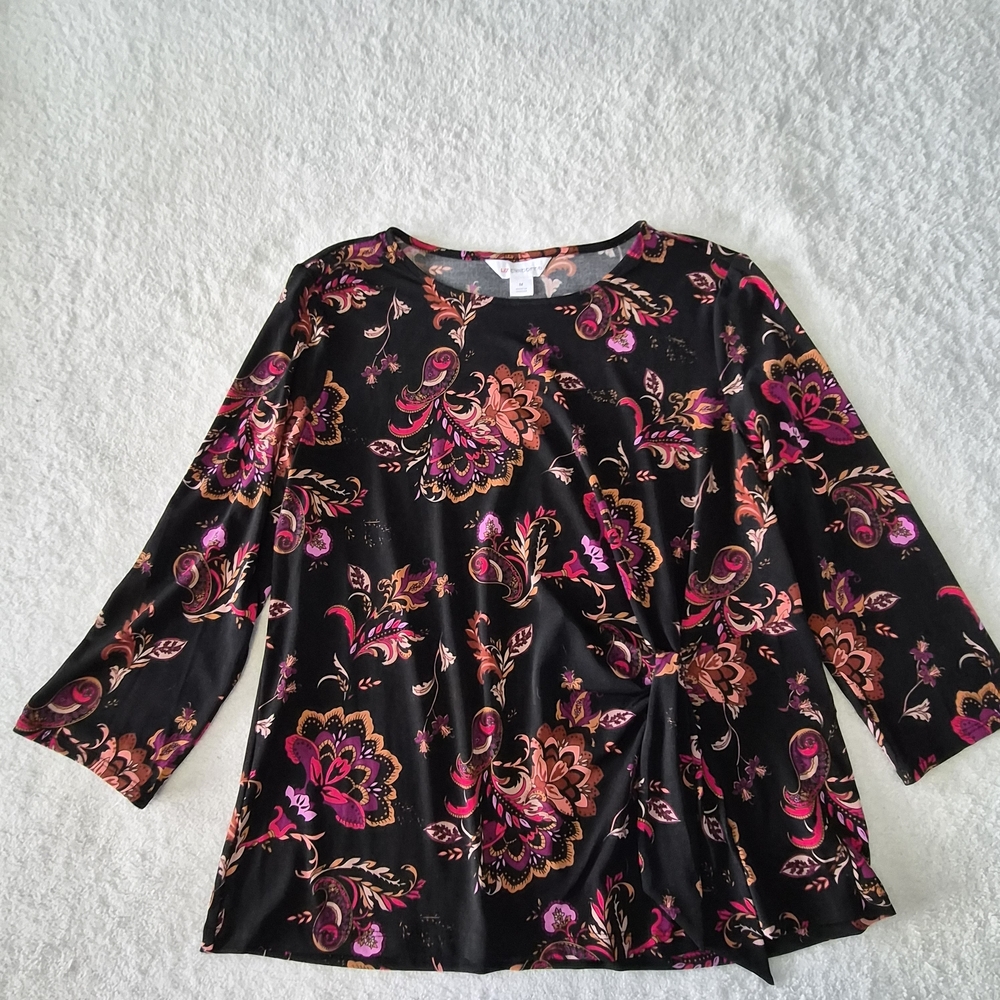 Liz Claiborne Multicolor Floral Blouse